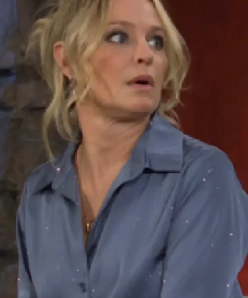 The Young And The Restless 2025 Sharon Newmans Embellished Shirt