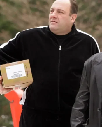 Tony Soprano Black Tracksuit Jacket