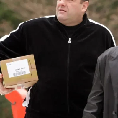 Tony Soprano Black Tracksuit Jacket