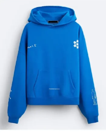 WEAK HERO CLASS 2 Go Hyun-tak Blue Hoodie Sweatshirt - Image 3
