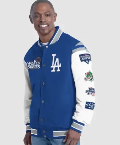 World Series Dodgers G-III Royal Recruit Commemorative Varsity Jacket