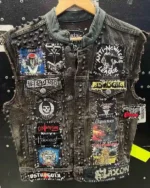 james Hetfield Battle Black Studded Jacket