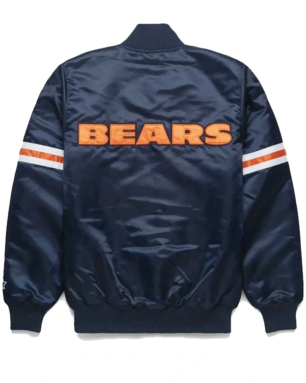 vBuy Recreation – Becky Lynch Monday Night RAW Navy Blue Satin Varsity Jacket Sale back side