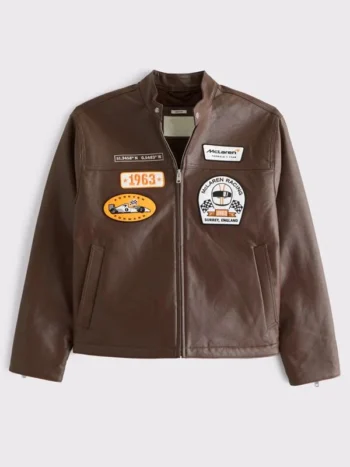 Abercrombie McLaren Leather Racer Jacket