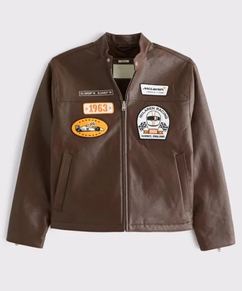 Abercrombie McLaren Leather Racer Jacket
