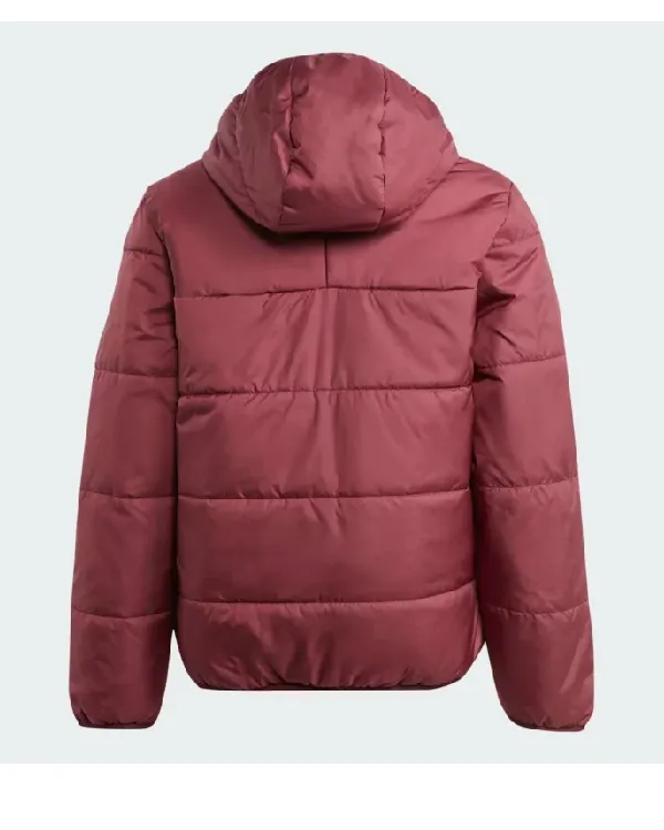 Adidas Adicolor Burgundy Puffer Jacket