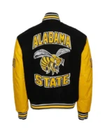 Alabama State University Varsity Wool/Leather Black