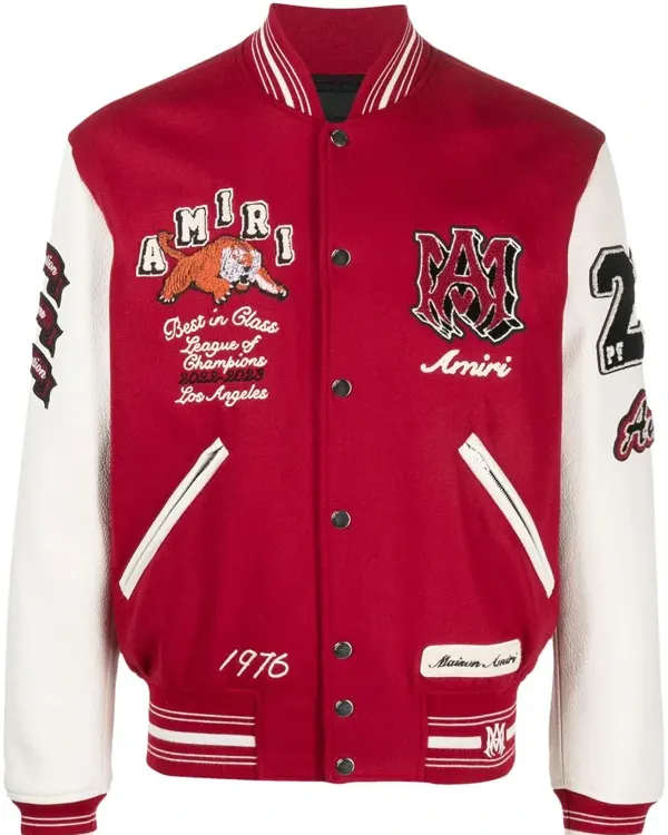 Amiri Logo-Patch Varsity Jacket