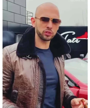 Andrew-Tate-Brown-Fur-Shearling-Leather-Jacket-