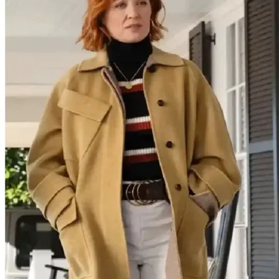 Buy Erika Christensen TV Series Will Trent 2025 Angie Polaski Camel Brown Trench Coat Sale
