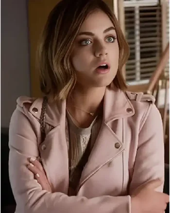Aria Montgomery Pretty Little Liars S06 Biker Jacket
