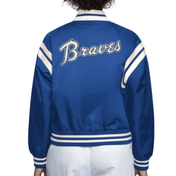Atlanta Braves Blue Full Count Satin Jacket - Image 2