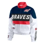 Atlanta Braves Racing Navy-White Full-Zip Jacket