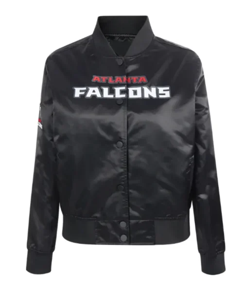 Atlanta Braves Turn It Up M Classic Rib Navy Satin Jacket