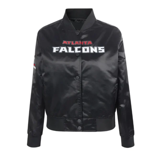 Atlanta Braves Turn It Up M Classic Rib Navy Satin Jacket