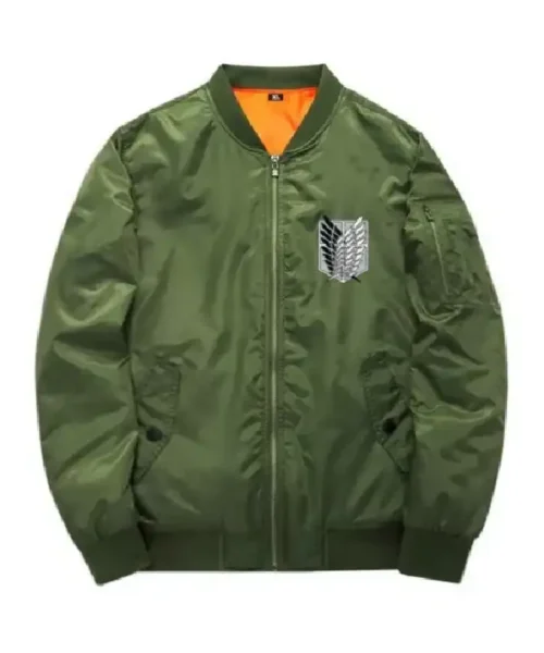 Attack On Titan Survey Corps Green Bomber Jacket
