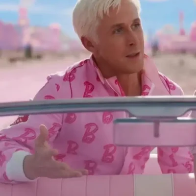 Barbie 2023 Ryan Gosling Pink Tracksuit