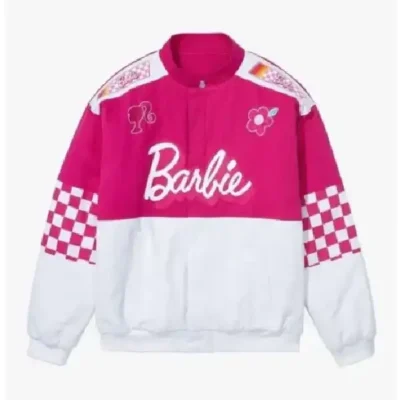 Barbie Racer Satin Varsity Jacket