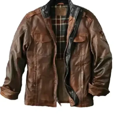Bend In The Road Brown Leather Jacket