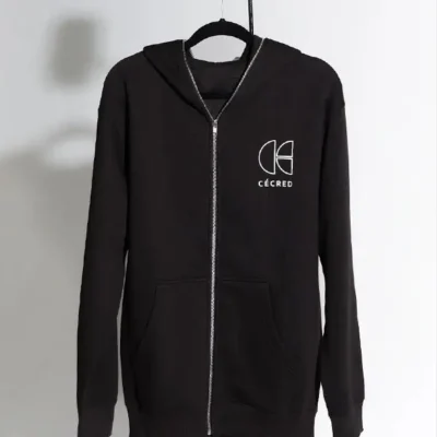 Beyonce Cecred Full Zip Hoodie Black