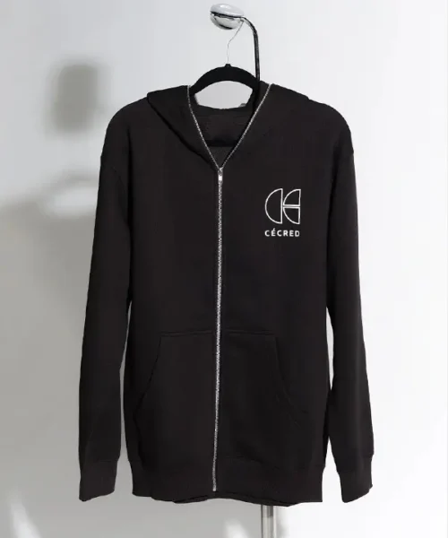 Beyonce Cecred Full Zip Hoodie Black