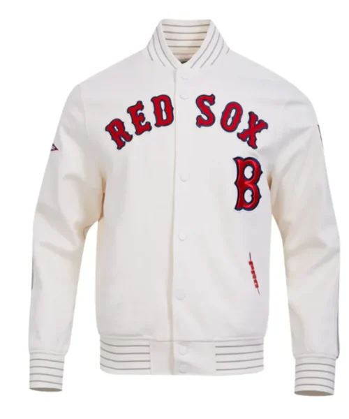 Boston Red Sox Logo Game Day Eggshell Jacket