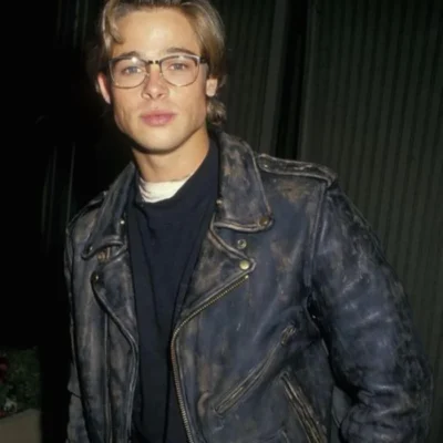 Brad-Pitt-Distressed-Black-Leather-Jacket-