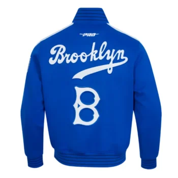 Brooklyn Dodgers Logo Game Day Double Knit Full-Snap Royal Jacket