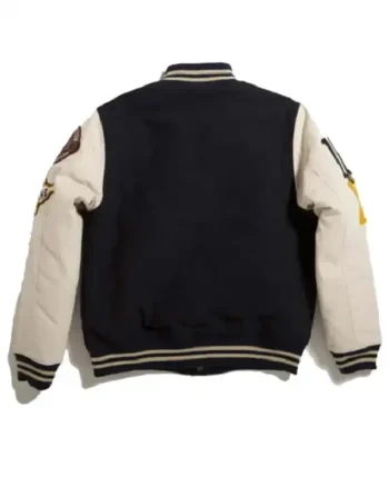Buy 10 Deep Loose Cannon Black Letterman Jacket Sale