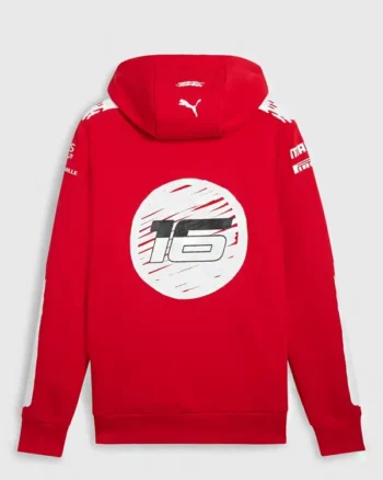 Buy 2023 Scuderia Ferrari F1 Las Vegas GP Charles Leclerc Hoodie For Sale
