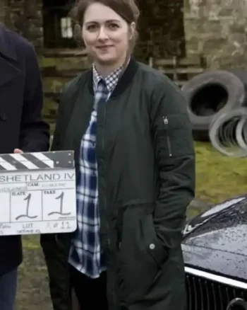 Shetland Alison O’Donnell Green Coat - Image 3
