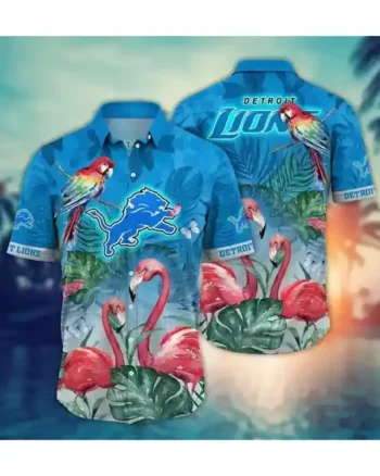 Detroit Lions Hawaiian Shirt - Image 4