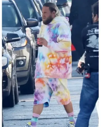 Buy Ezra Film You People 2023 Johan Hill Rainbow Tie Dye Track Suit For Sale side post