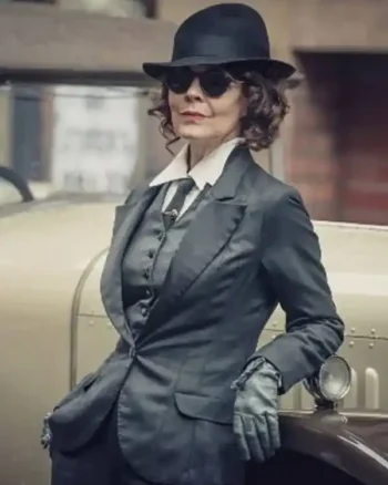 Peaky Blinders Aunt Polly S06 Grey Suit - Image 3