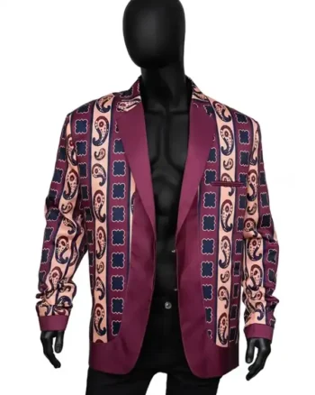 Buy Jabari Banks Bel-Air Season 1 Episode 5 Will Smith All Over Printed Blazer Jacket