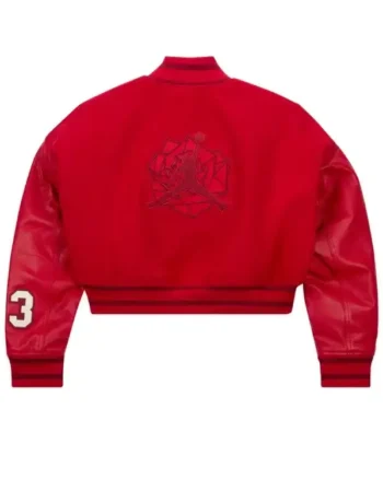 Teyana Red Varsity Jacket - Image 3
