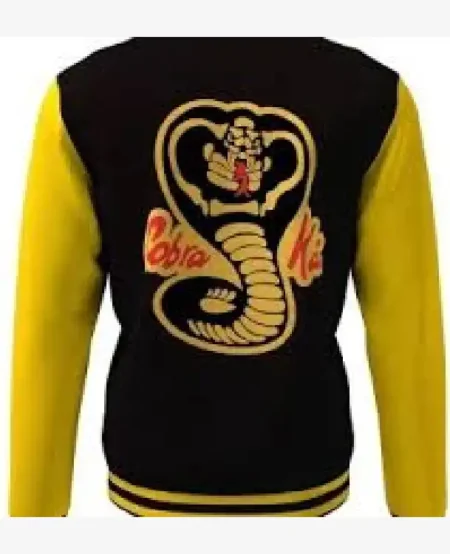 Buy Karate Kid Cobra Kai College No Moletom No Mercy Snake Logo Black Bomber Baseball Varsity Letterman Jacket Sale