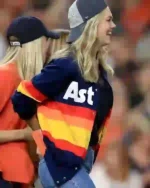Buy Kate Upton Houston Astros Multi Stripe Jacket Sale