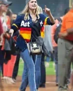 Buy Kate Upton Houston Astros Multi Stripe Jacket Sale