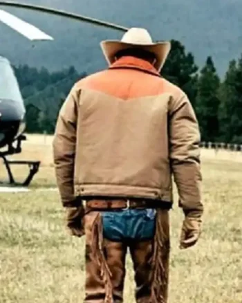 Men Yellowstone S03 Ep08 John Dutton Brown Leather Jacket - Image 4