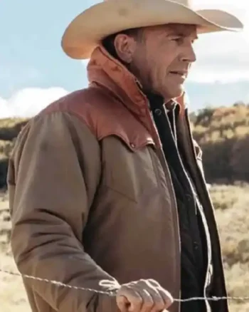 Buy Kevin Costner Drama Series Yellowstone Season 03 Episode 08 John Dutton Sherpa Brown Leather