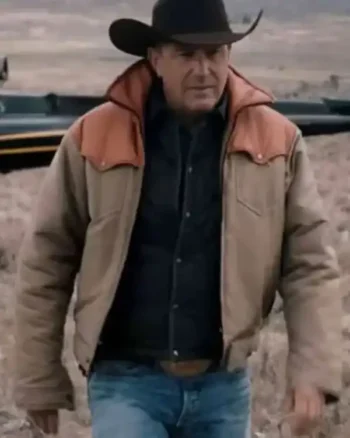 Men Yellowstone S03 Ep08 John Dutton Brown Leather Jacket - Image 2