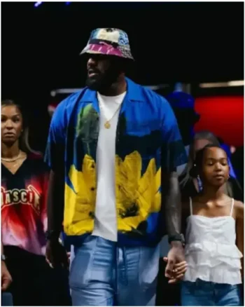 LeBron James 2025 NBA Summer League Floral Shirt - Image 2