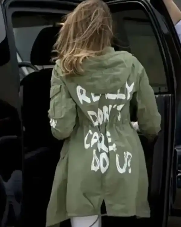 Melania Trump Don’t Care Hooded Coat - Image 2