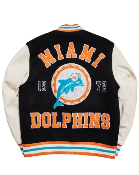 Buy Miami Dolphins Throwback Varsity Jacket Sale