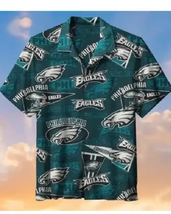 Buy Philadelphia Eagles Hawaiian Shirt For Mens Sale 4