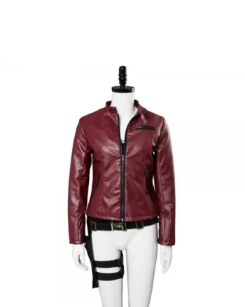 Resident Evil 2 Remake Claire Redfield Leather Jacket - Image 2