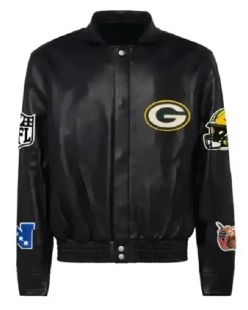 Green Bay Packers Leather Jacket - Image 3