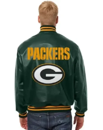 Green Bay Packers Leather Jacket - Image 2