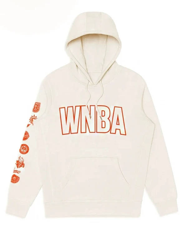Buy Unisex WNBA Collegiate Pullover Hoodie Sale Beige